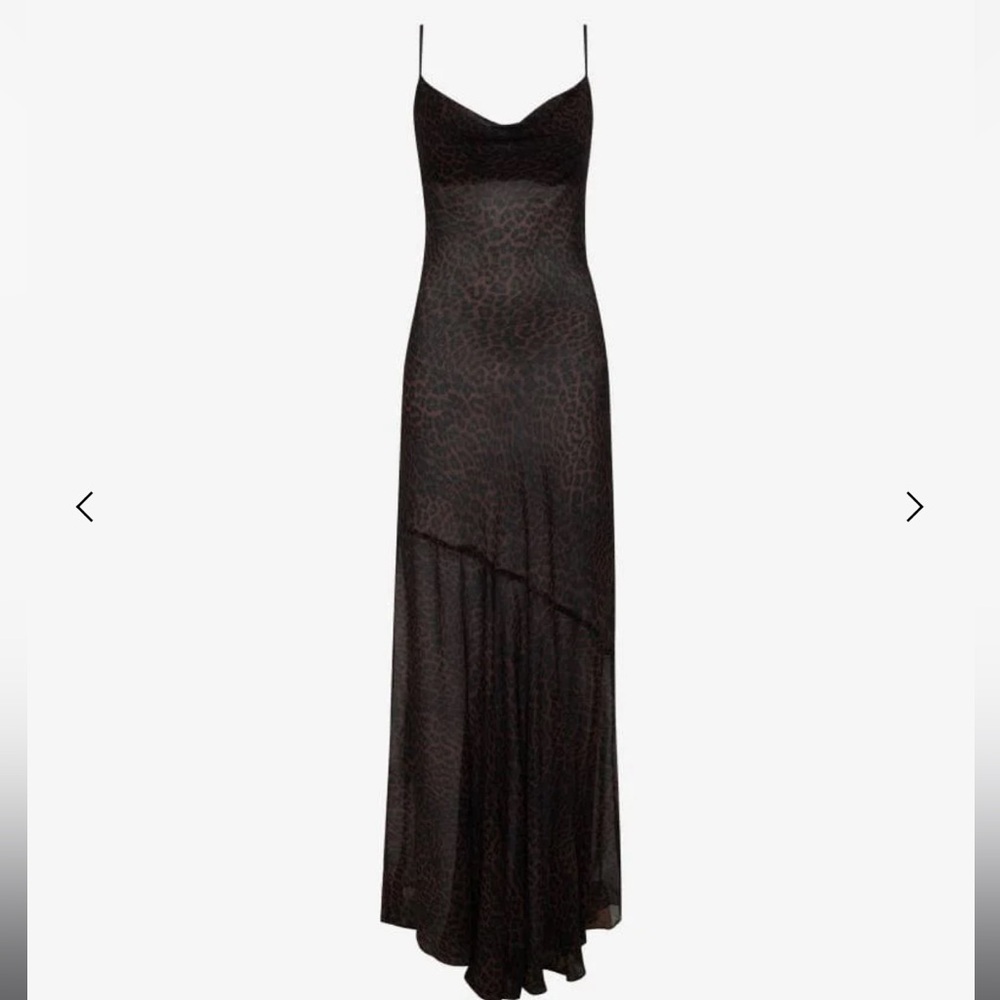 NWT - Rumored Santeria maxi dress in fatale cheetah print